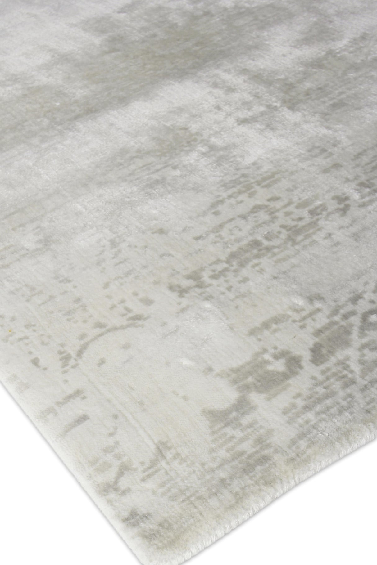 Exquisite Rugs Koda Hand Loomed Bamboo Silk in 5185 Metal 8' x 10' Area Rug