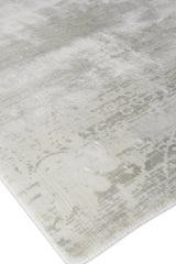 Exquisite Rugs Koda Hand Loomed Bamboo Silk in 5185 Metal 8' x 10' Area Rug