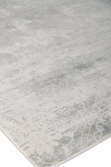 Exquisite Rugs Koda Hand Loomed Bamboo Silk in 5186 Blue/Gray 10' x 14' Area Rug