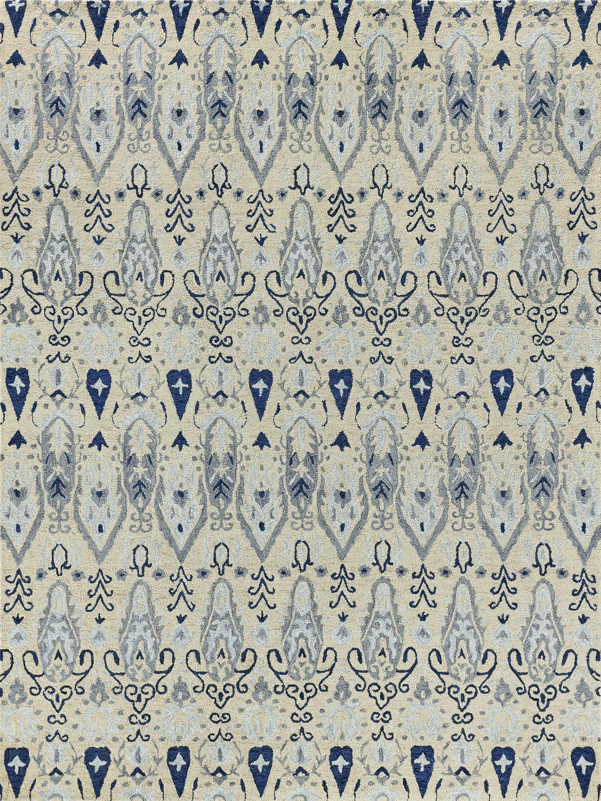 Exquisite Rugs Sarasota Hand Tufted New Zealand Wool in 5250 Ivory 8' x 10' Area Rug