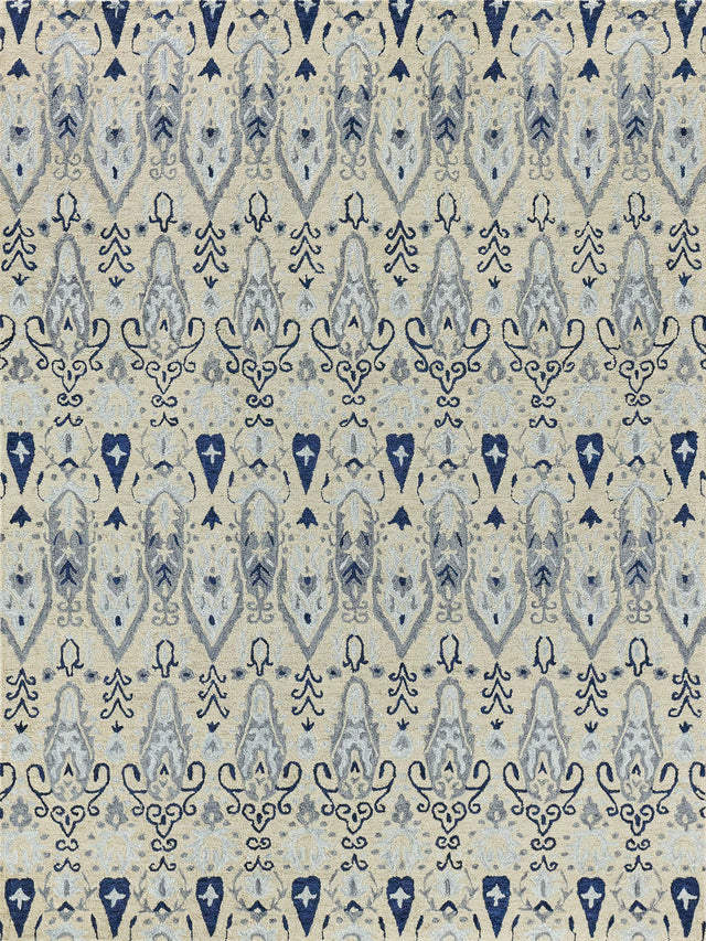 Exquisite Rugs Sarasota Hand Tufted New Zealand Wool in 5250 Ivory 8' x 10' Area Rug