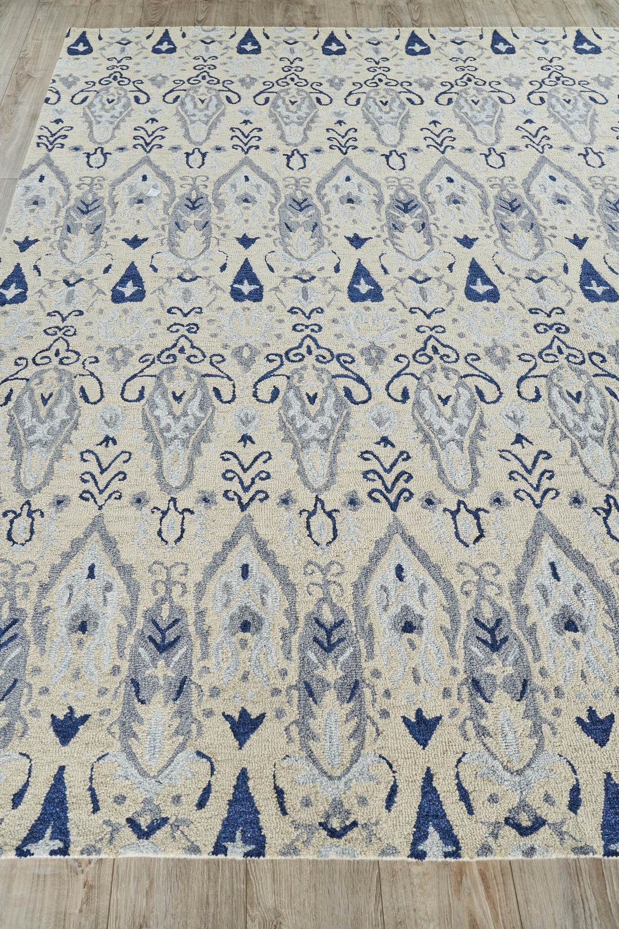 Exquisite Rugs Sarasota Hand Tufted New Zealand Wool in 5250 Ivory 8' x 10' Area Rug