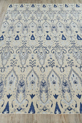 Exquisite Rugs Sarasota Hand Tufted New Zealand Wool in 5250 Ivory 8' x 10' Area Rug