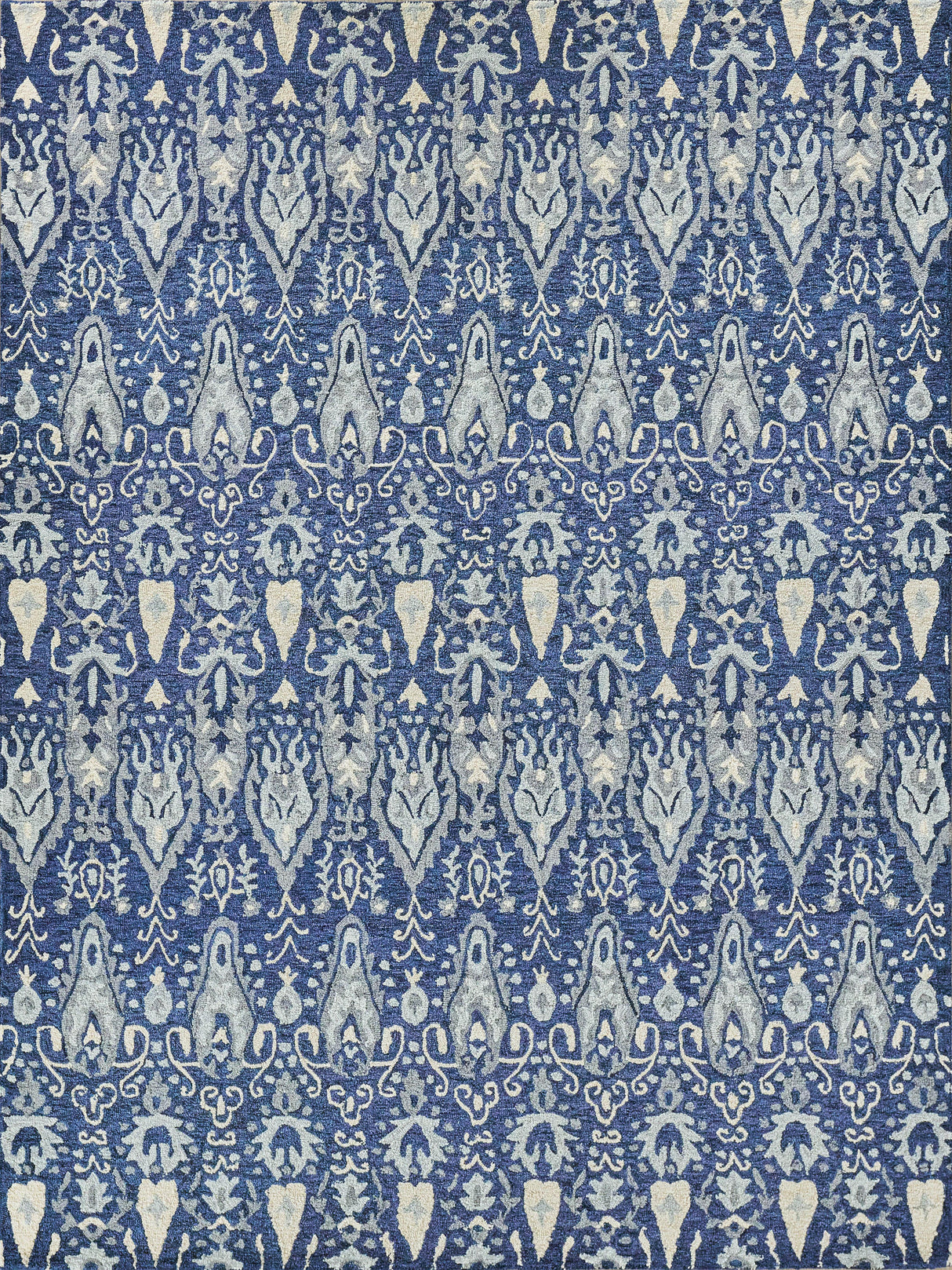 Exquisite Rugs Sarasota Hand Tufted New Zealand Wool in 5251 Navy/Gray 12' x 15' Area Rug