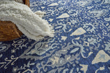 Exquisite Rugs Sarasota Hand Tufted New Zealand Wool in 5251 Navy/Gray 12' x 15' Area Rug