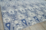Exquisite Rugs Sarasota Hand Tufted New Zealand Wool in 5252 Gray/Light Blue 10' x 14' Area Rug
