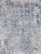 Exquisite Rugs Aspirations Powerloom Polyester/Acrylic in 5265 Gray/Blue 9' x 12' Area Rug
