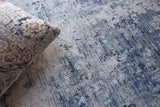 Exquisite Rugs Aspirations Powerloom Polyester/Acrylic in 5265 Gray/Blue 9' x 12' Area Rug