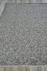 Exquisite Rugs Kaza Hand-loomed New Zealand Wool 5301 Charcoal/Gray 2' x 3' Area Rug
