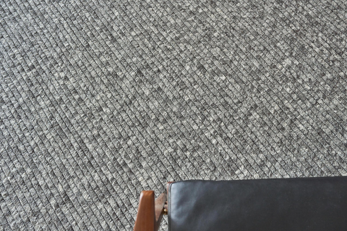 Exquisite Rugs Kaza Hand-loomed New Zealand Wool 5301 Charcoal/Gray 2' x 3' Area Rug