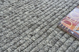 Exquisite Rugs Kaza Hand-loomed New Zealand Wool 5301 Charcoal/Gray 2' x 3' Area Rug