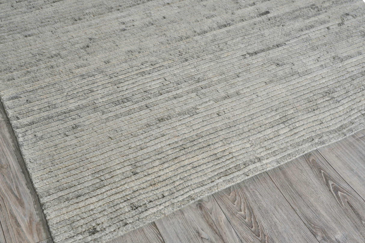 Exquisite Rugs Kaza Hand-loomed New Zealand Wool 5303 Ivory/Gray 2' x 3' Area Rug