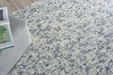 Exquisite Rugs Kaza Hand-loomed New Zealand Wool 5305 Ivory/Light Gray 2' x 3' Area Rug