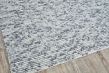Exquisite Rugs Kaza Hand-loomed New Zealand Wool 5305 Ivory/Light Gray 2' x 3' Area Rug