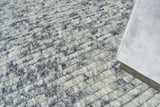 Exquisite Rugs Kaza Hand-loomed New Zealand Wool 5305 Ivory/Light Gray 2' x 3' Area Rug