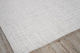 Exquisite Rugs Crescendo Hand-loomed Bamboo Silk Ivory 2' x 3' Area Rug