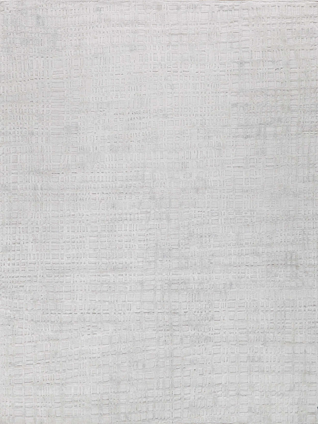 Exquisite Rugs Crescendo Hand-loomed Bamboo Silk Ivory 4' x 6' Area Rug