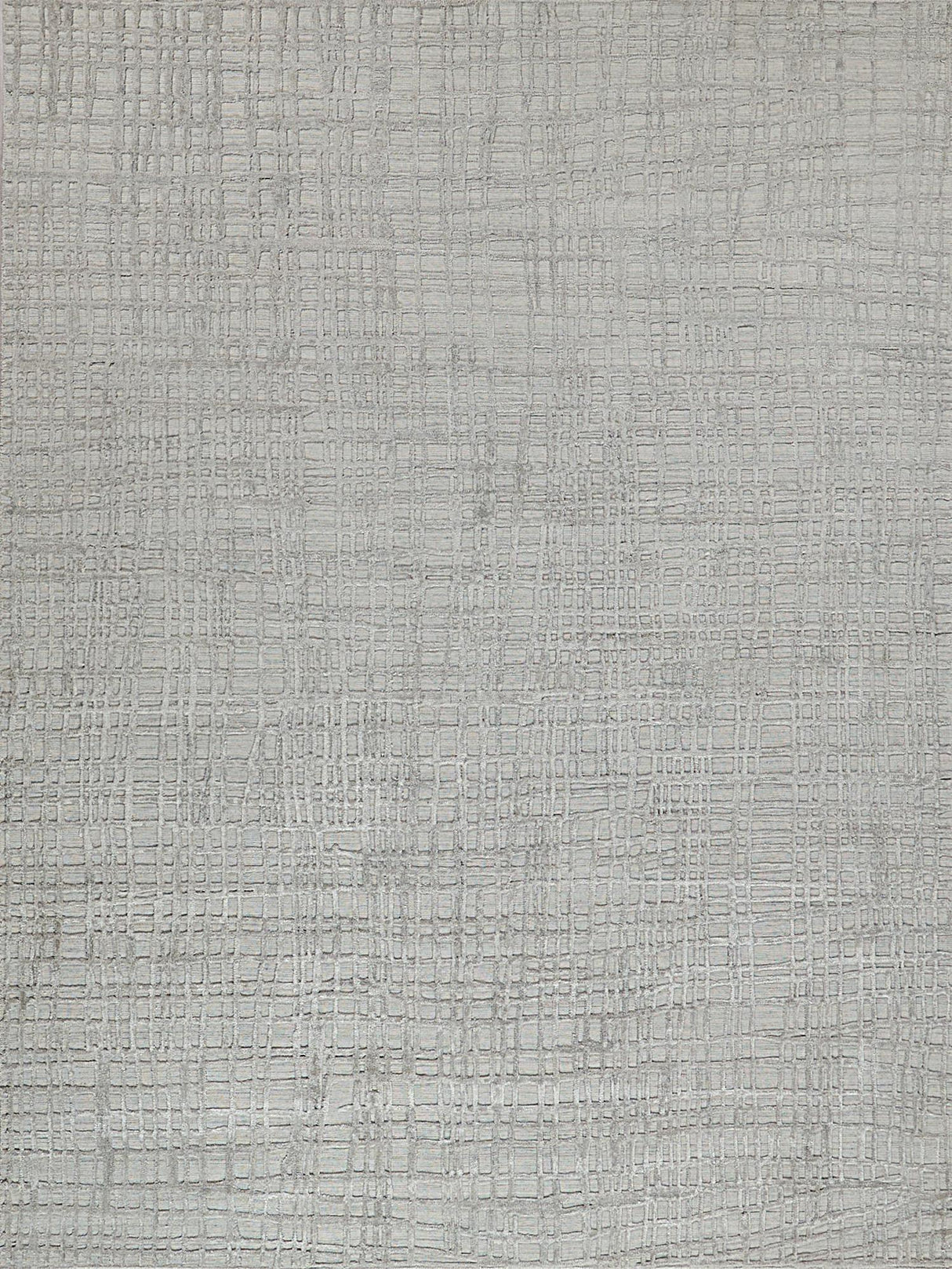 Exquisite Rugs Crescendo Hand Loomed Bamboo Silk in 5325 Silver 10' x 14' Area Rug