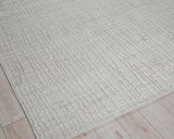 Exquisite Rugs Crescendo Hand Loomed Bamboo Silk in 5325 Silver 10' x 14' Area Rug