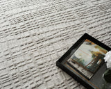 Exquisite Rugs Crescendo Hand Loomed Bamboo Silk in 5325 Silver 10' x 14' Area Rug