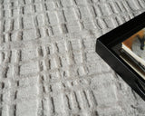 Exquisite Rugs Crescendo Hand Loomed Bamboo Silk in 5325 Silver 14' x 18' Area Rug