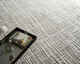 Exquisite Rugs Crescendo Hand Loomed Bamboo Silk in 5325 Silver 6' x 9' Area Rug