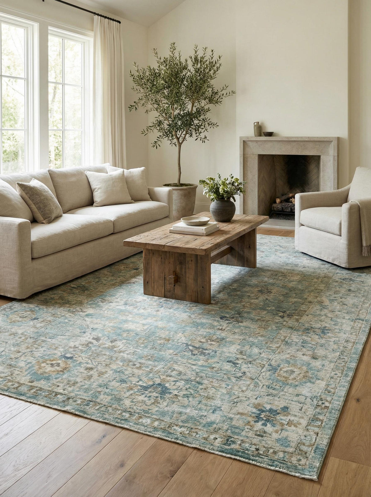 Exquisite Rugs Kensington Hand-loomed Wool/Bamboo Silk 5339 Blue 18' x 12' Area Rug