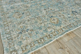 Exquisite Rugs Kensington Hand-loomed Wool/Bamboo Silk 5339 Blue 18' x 12' Area Rug
