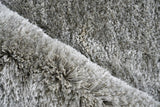 Exquisite Rugs Sumo Shag Hand-loomed Polyester/Microfiber 5345 Gray 2' x 3' Area Rug