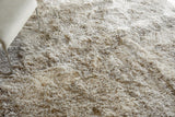 Exquisite Rugs Sumo Shag Hand Loomed Polyester/Microfiber in 5380 Light Beige 8' x 10' Area Rug
