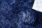 Exquisite Rugs Sumo Shag Hand-loomed Polyester/Microfiber 5381 Navy 2' x 3' Area Rug