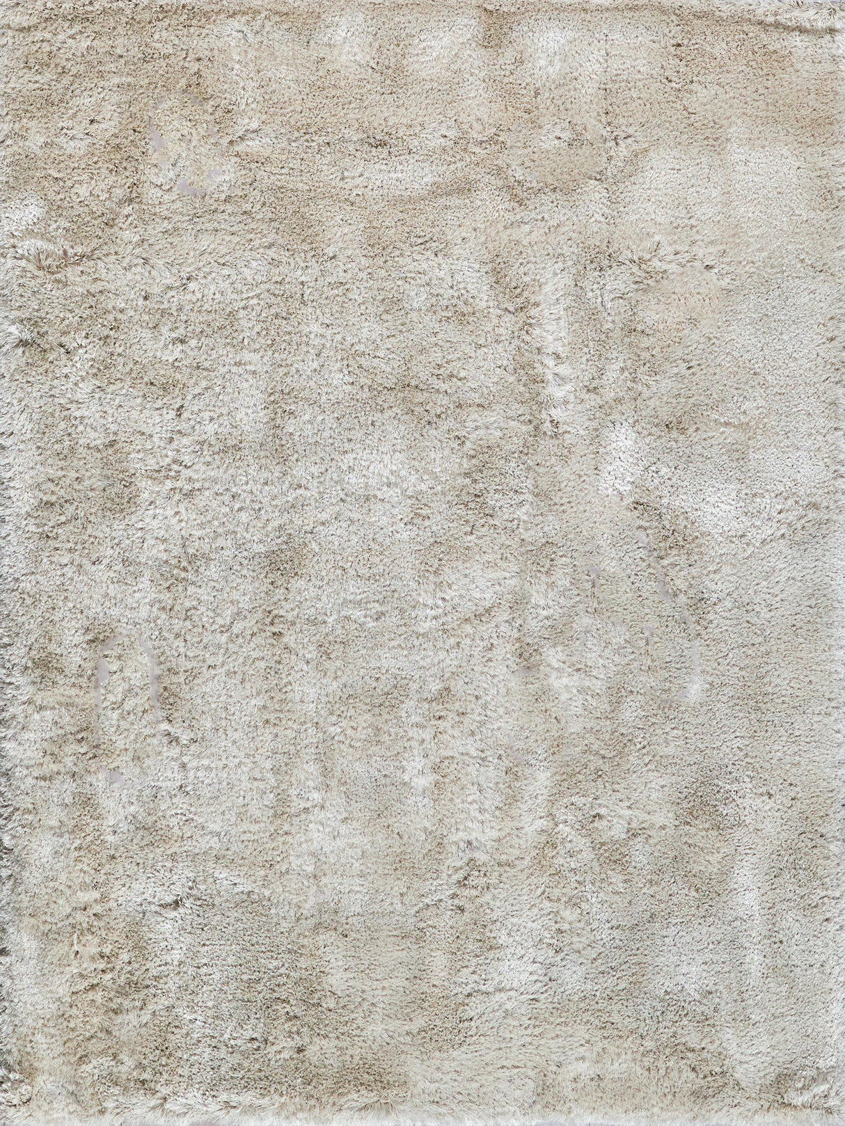 Exquisite Rugs Sumo Shag Hand-loomed Polyester/Microfiber 5382 Ivory 2' x 3' Area Rug