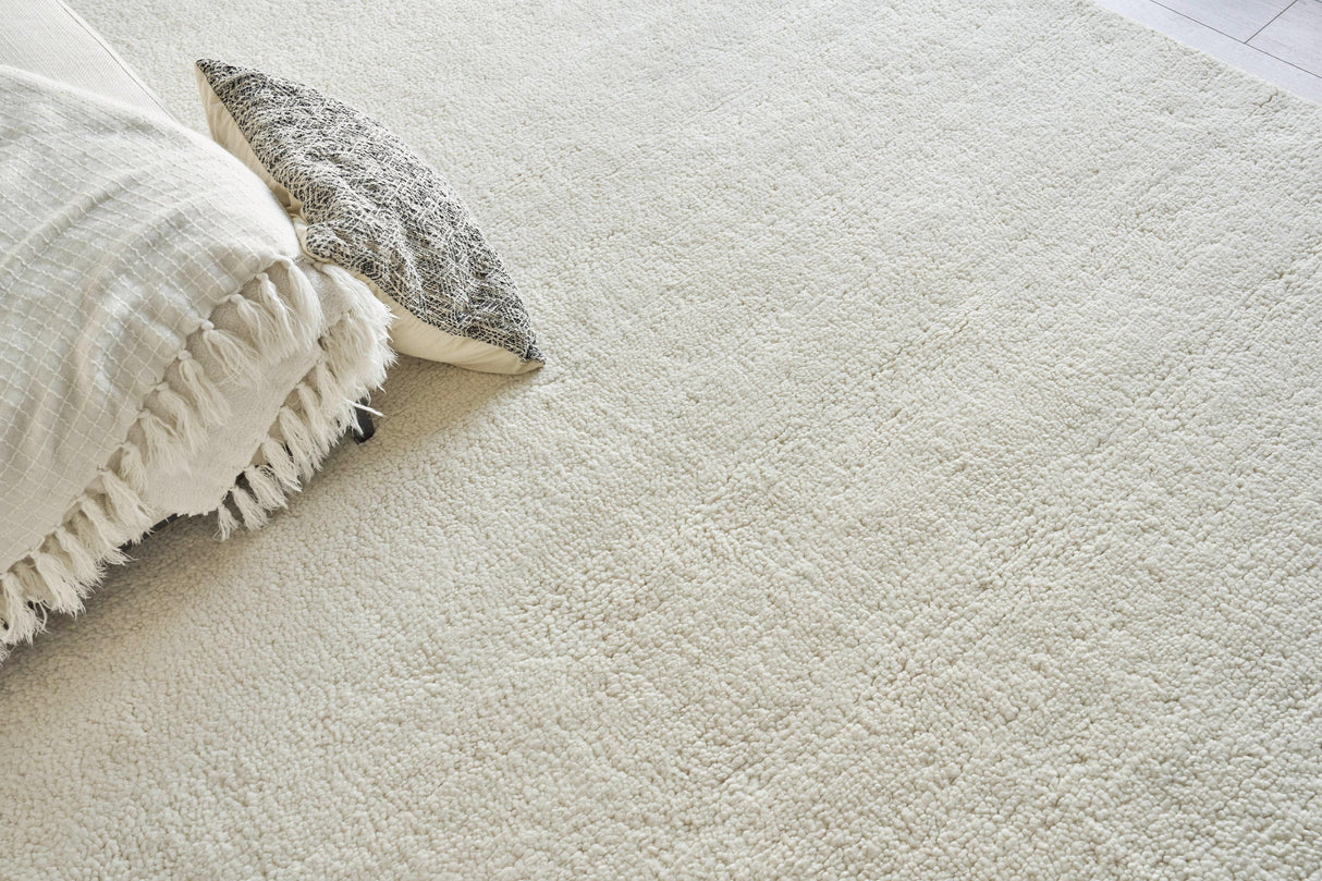 Exquisite Rugs Merino Hand-knotted Merino Wool 5391 Ivory 2' x 3' Area Rug