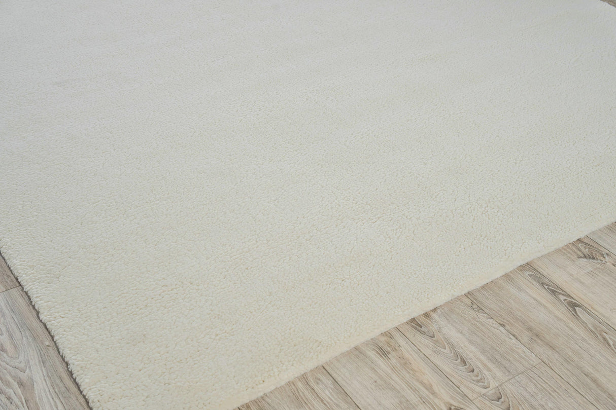 Exquisite Rugs Merino Hand-knotted Merino Wool 5391 Ivory 2' x 3' Area Rug