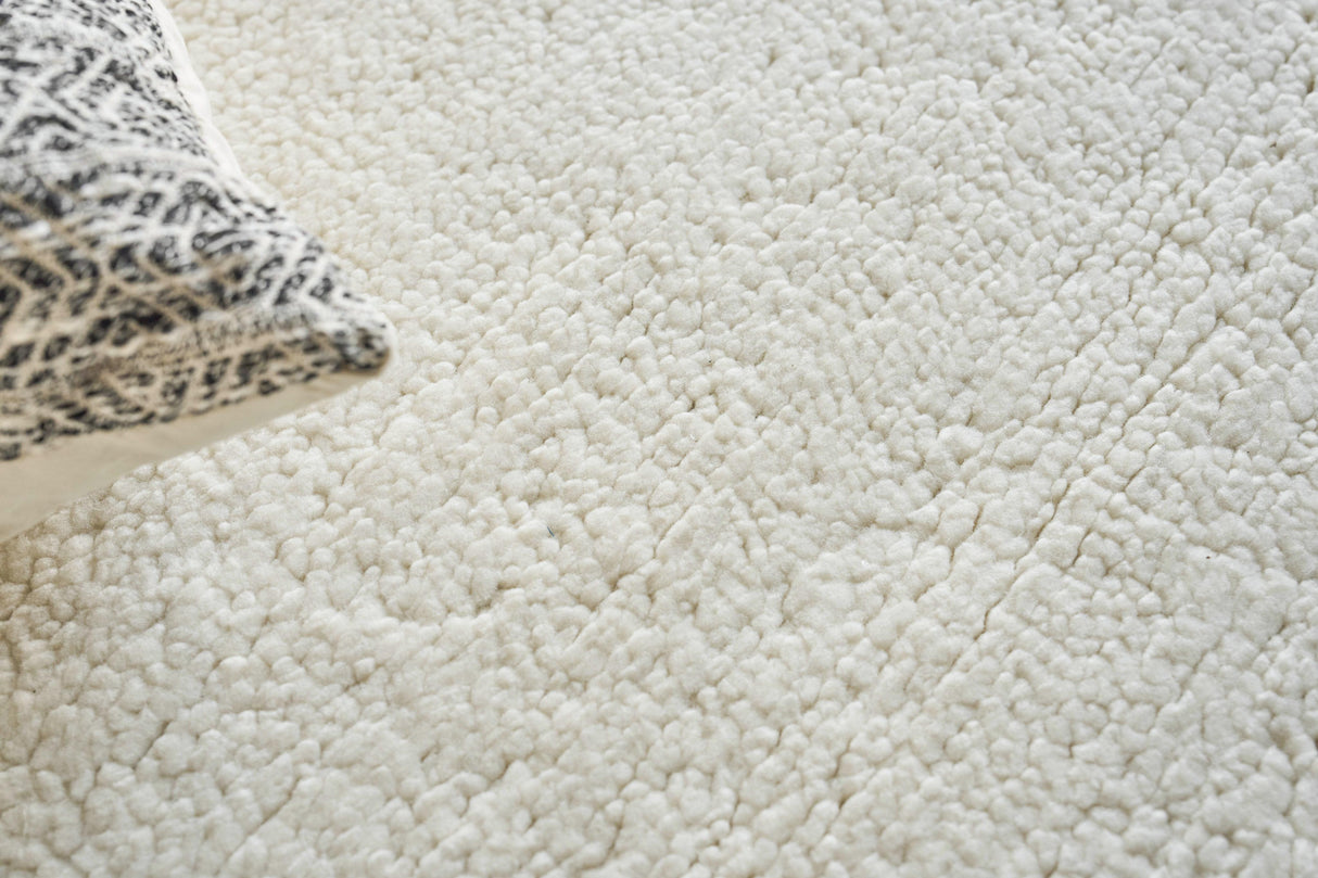 Exquisite Rugs Merino Hand-knotted Merino Wool 5391 Ivory 2' x 3' Area Rug