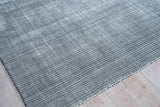Exquisite Rugs Serena Hand Loomed Nylon/Bamboo Silk in 5401 Black 8' x 10' Area Rug