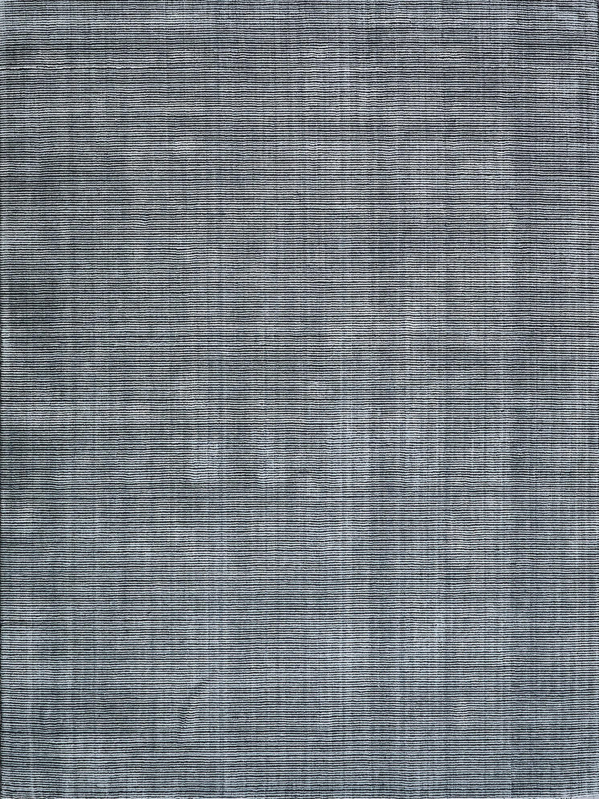 Exquisite Rugs Serena Hand Loomed Nylon/Bamboo Silk in 5401 Black 8' x 10' Area Rug