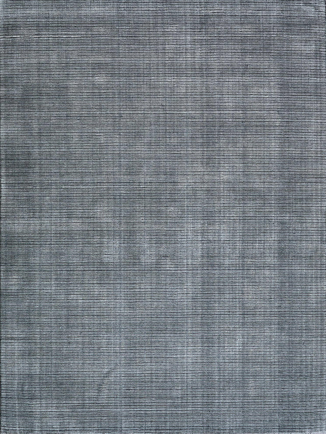 Exquisite Rugs Serena Hand Loomed Nylon/Bamboo Silk in 5401 Black 8' x 10' Area Rug
