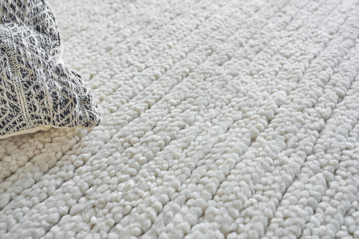 Exquisite Rugs Urth Hand-loomed New Zealand Wool 5396 Cream 2' x 3' Area Rug