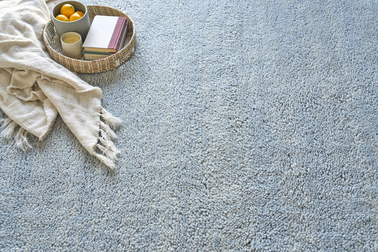 Exquisite Rugs Merino Wool Hand-knotted 5488 Blue 2' x 3' Area Rug