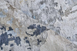 Exquisite Rugs Floor Art Hand-knotted Bamboo Silk 5499 Silver/Gray/Coffee 6' x 4' Area Rug