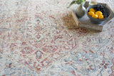 Exquisite Rugs Antique Loom 5572 Rust/Light Blue Polyester powerloom 3' x 2' Area Rug
