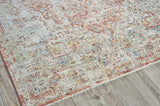 Exquisite Rugs Antique Loom 5575 Beige/Rust Polyester powerloom 3' x 2' Area Rug