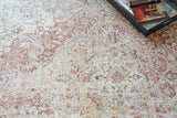 Exquisite Rugs Antique Loom 5575 Beige/Rust Polyester powerloom 3' x 2' Area Rug