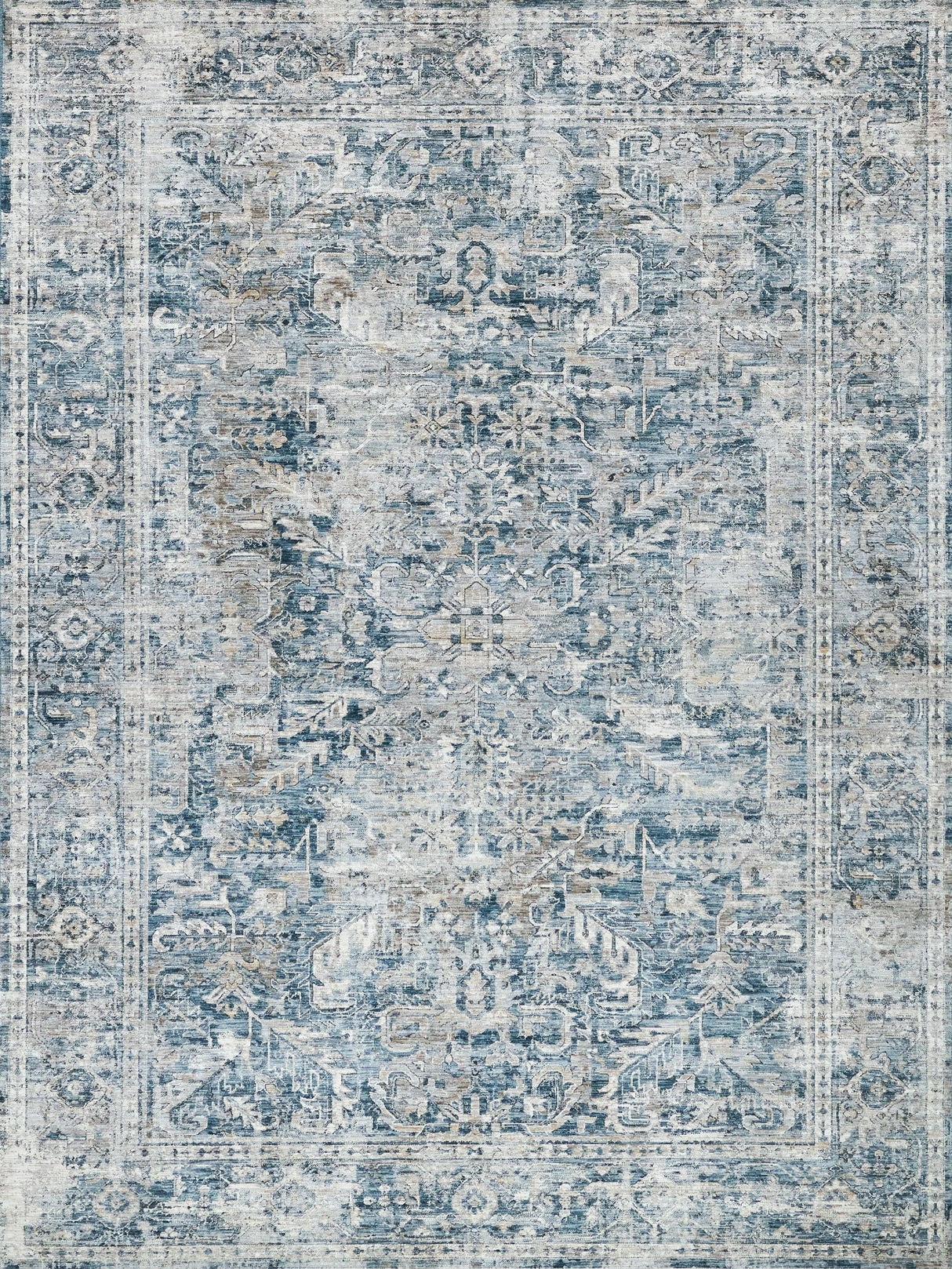 Exquisite Rugs The Met X Exquisite Rugs Antique Loom 5589 Blue 2' x 3' Area Rug