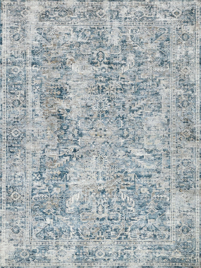 Exquisite Rugs The Met X Exquisite Rugs Antique Loom 5589 Blue 2' x 3' Area Rug