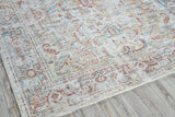Exquisite Rugs Antique Loom 5591 Cream/Rust Polyester powerloom 3' x 2' Area Rug