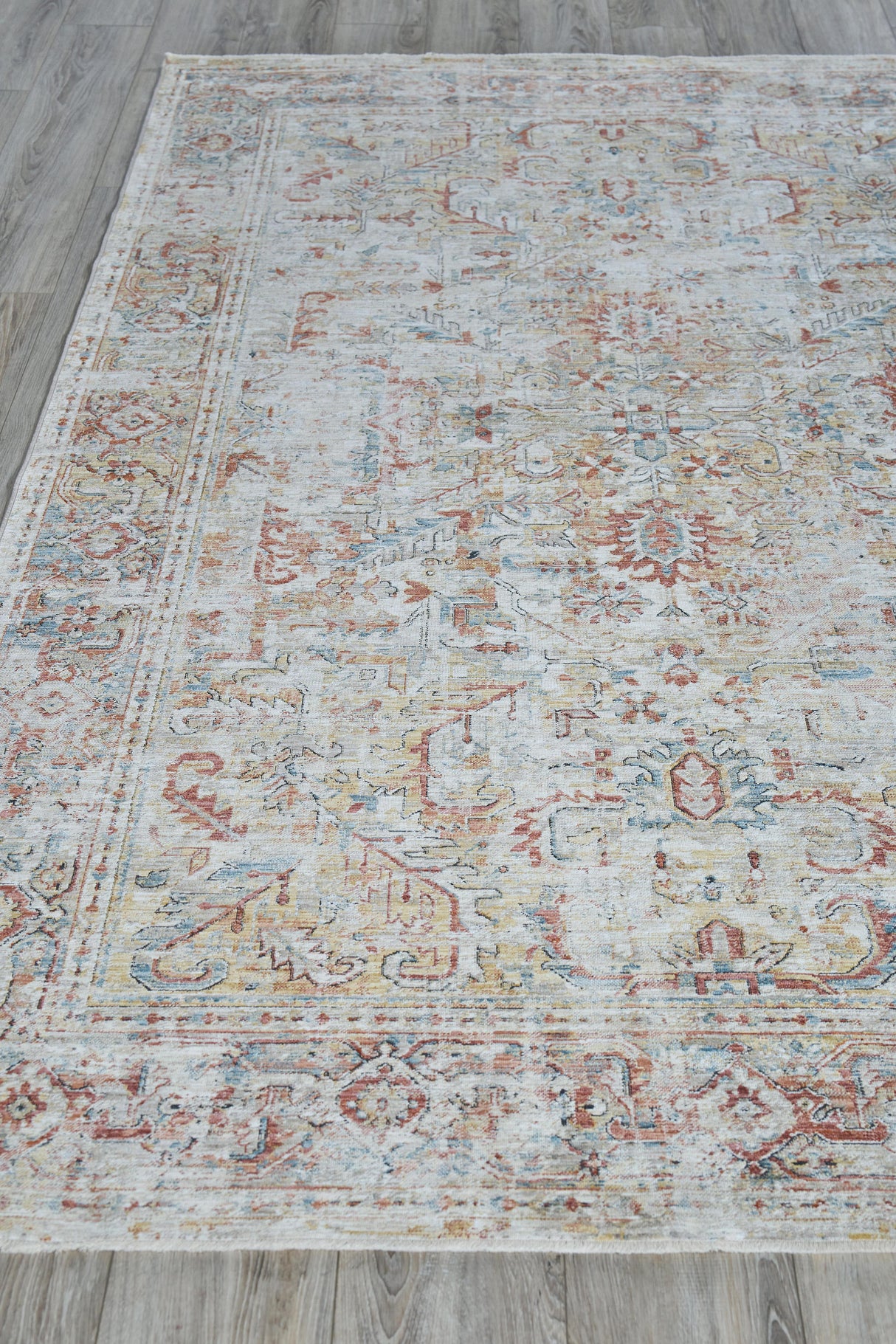 Exquisite Rugs The Met X Exquisite Rugs Antique Loom 5591 Cream/Rust 2' x 3' Area Rug