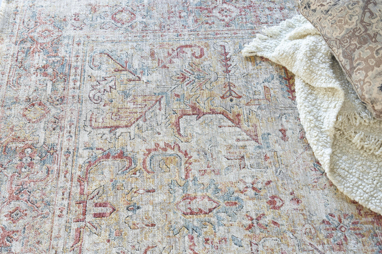 Exquisite Rugs The Met X Exquisite Rugs Antique Loom 5591 Cream/Rust 2' x 3' Area Rug