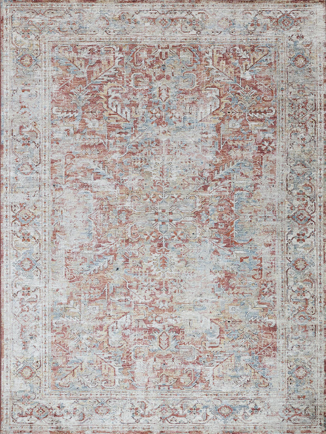 Exquisite Rugs The Met X Exquisite Rugs Antique Loom 5593 Rust/Beige 2' x 3' Area Rug